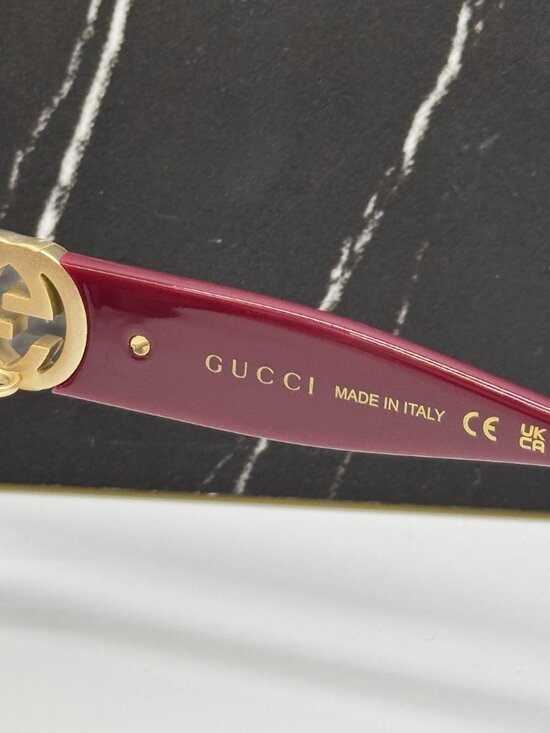 NEW GUCCI GG1029SA 003 SUNGLASSES HAVANA WOMEN EYEWEAR WITH CHAIN main image 5